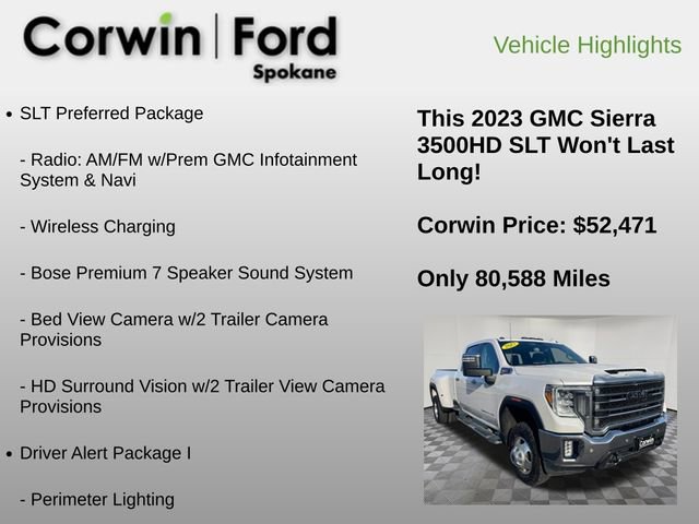 Used 2023 GMC Sierra 3500 SLT w/ SLT Premium Package image 18