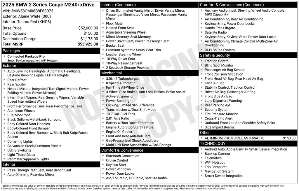 Used 2025 BMW M240i xDrive Coupe image 16