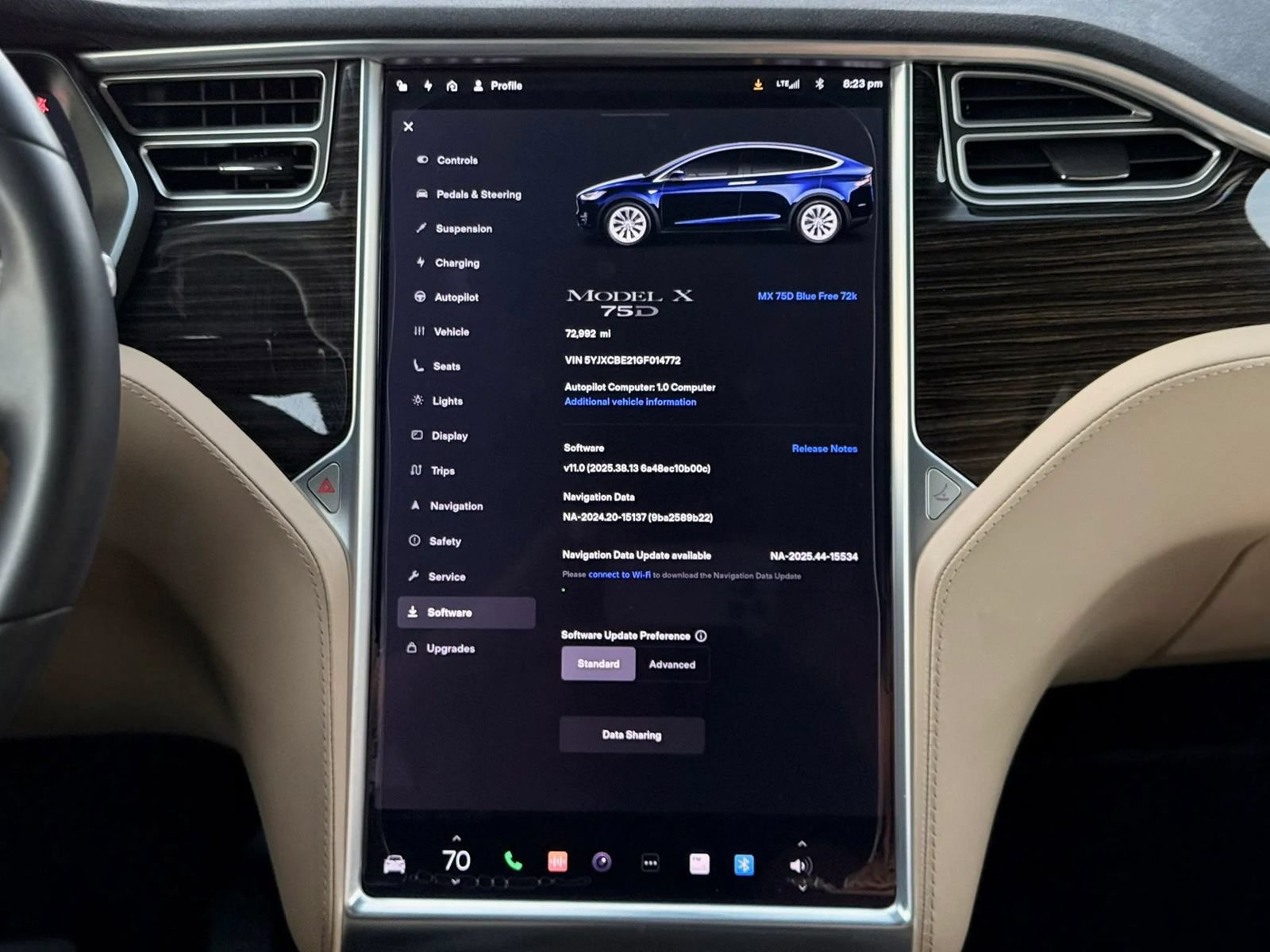 Used 2016 Tesla Model X 75D AWD/4WD image 14