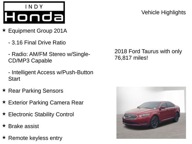 Used 2018 Ford Taurus SEL w/ Equipment Group 201A image 8