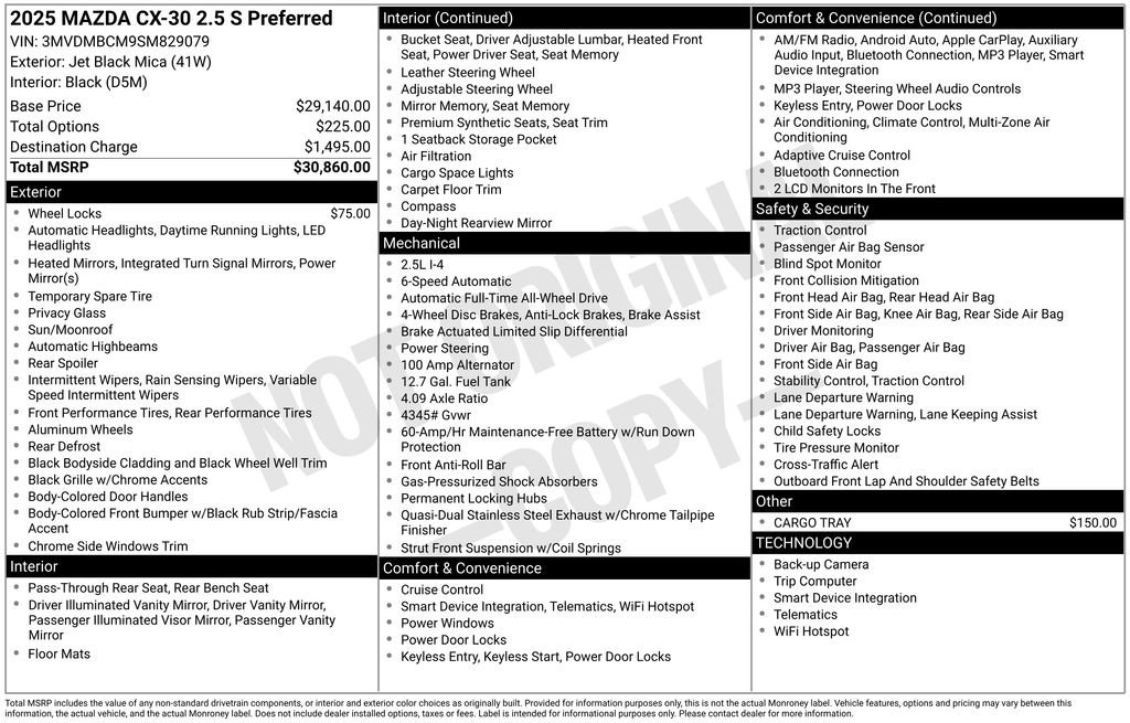 Certified 2025 MAZDA CX-30 AWD 2.5 S w/ Preferred Package image 41