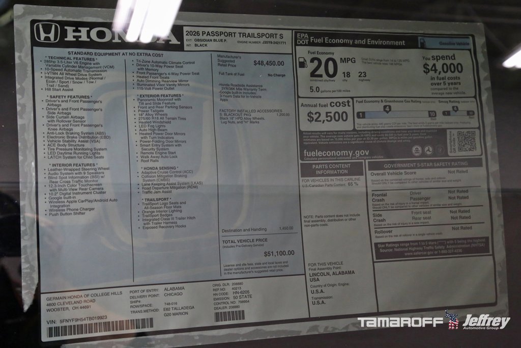 New 2026 Honda Passport TrailSport image 22