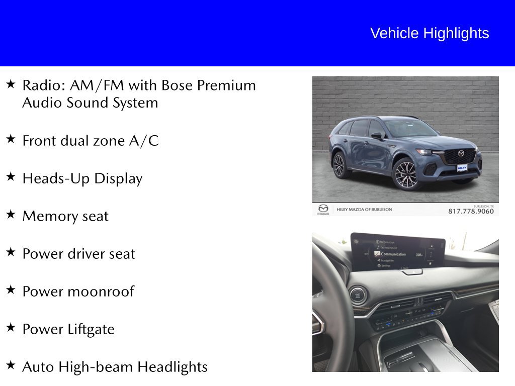 New 2026 MAZDA CX-70 3.3 Turbo S w/ Premium Package AWD/4WD image 9