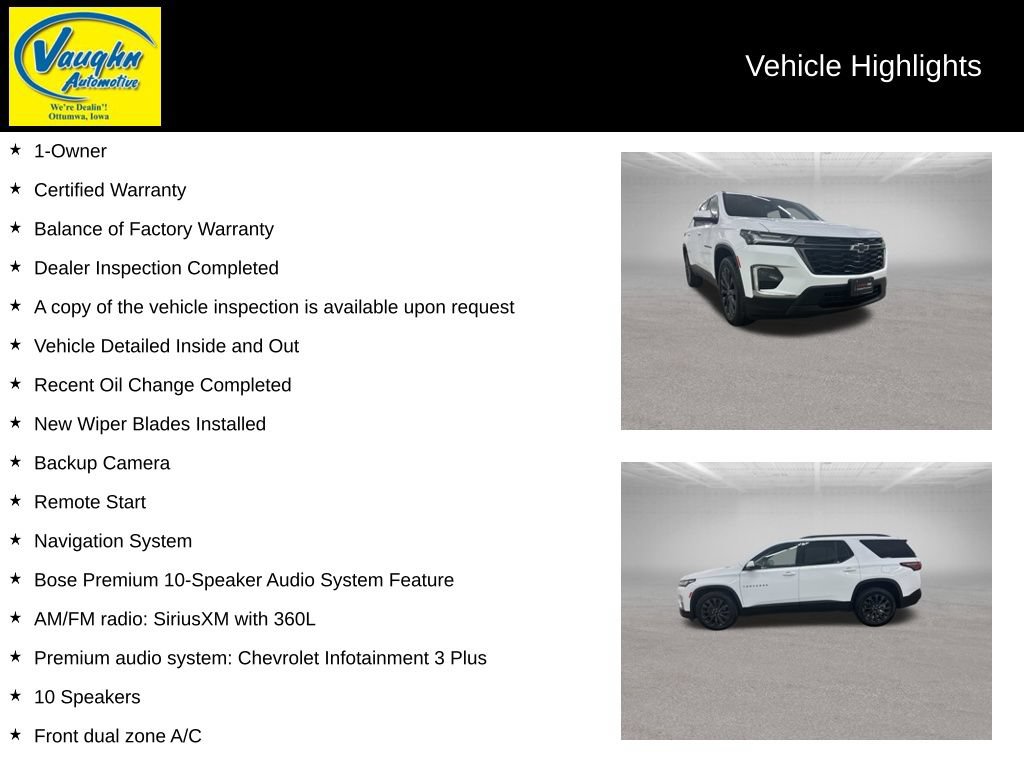Used 2023 Chevrolet Traverse RS AWD/4WD image 2
