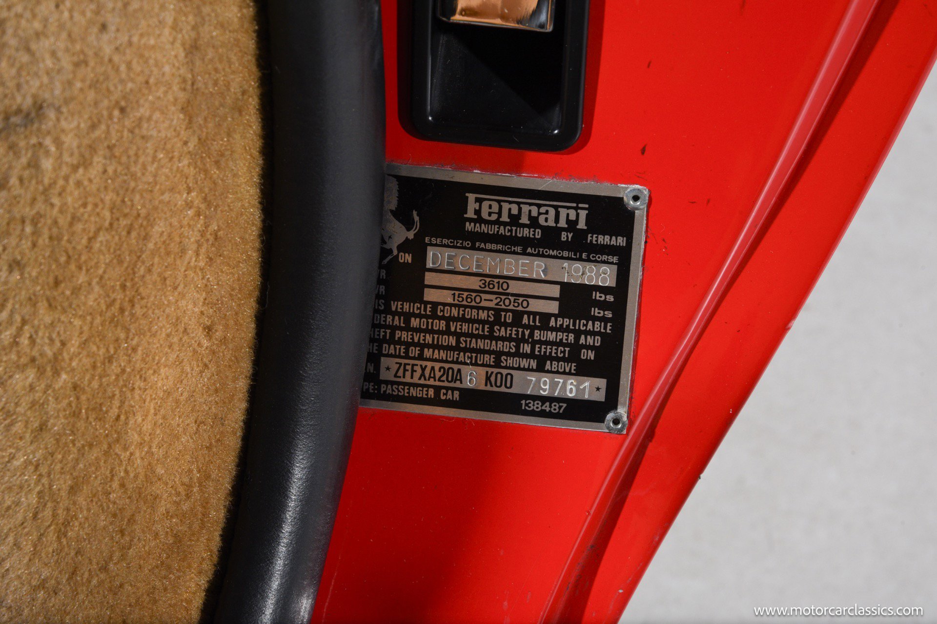 Used 1989 Ferrari 328 GTS RWD image 19