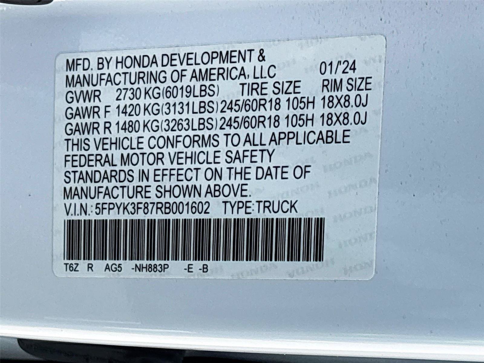 Certified 2024 Honda Ridgeline Black Edition image 38