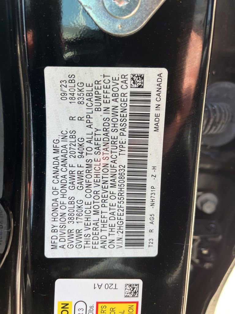 Certified 2024 Honda Civic Sport image 11