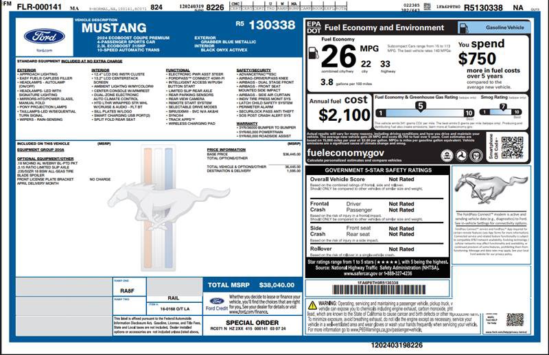 Used 2024 Ford Mustang Premium RWD image 3