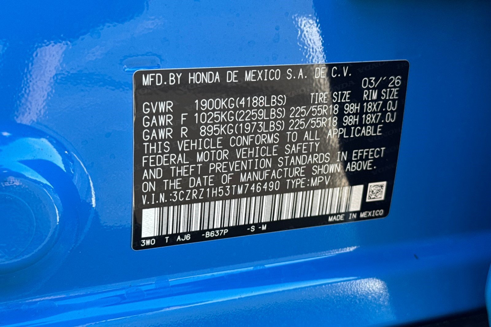 Certified 2026 Honda HR-V Sport image 30