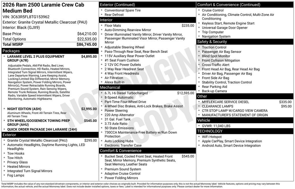 New 2026 RAM 2500 Laramie image 9