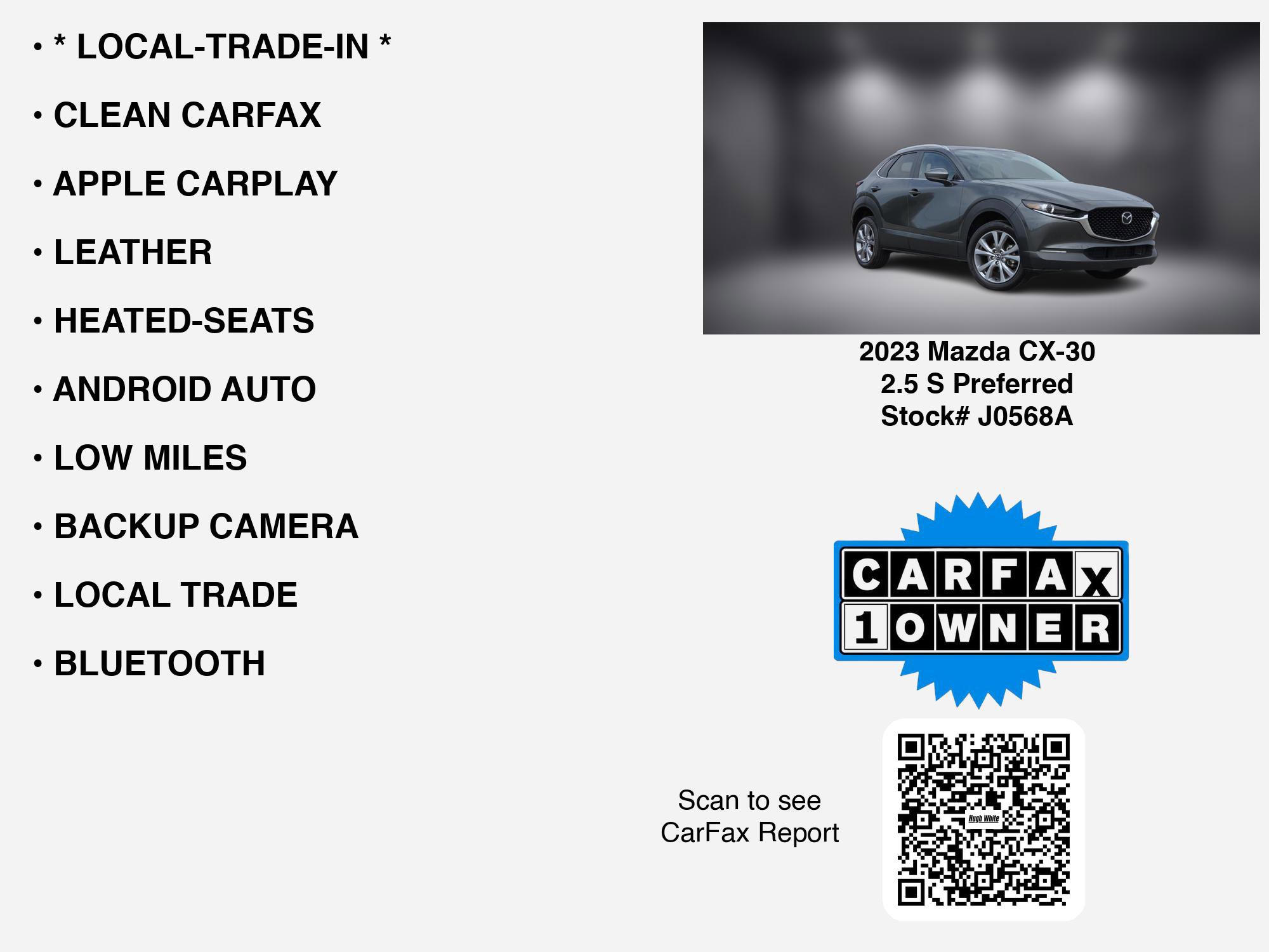 Used 2023 MAZDA CX-30 AWD 2.5 S w/ Preferred Package image 7