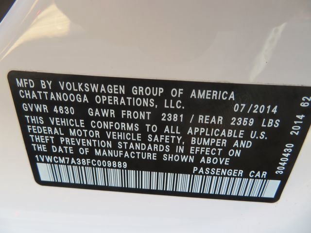 Used 2015 Volkswagen Passat 3.6 SEL Premium FWD image 21