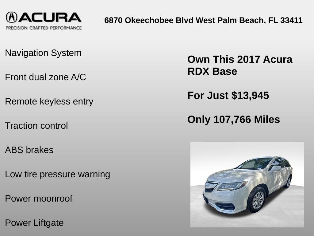 Used 2017 Acura RDX w/ Technology Package FWD image 6