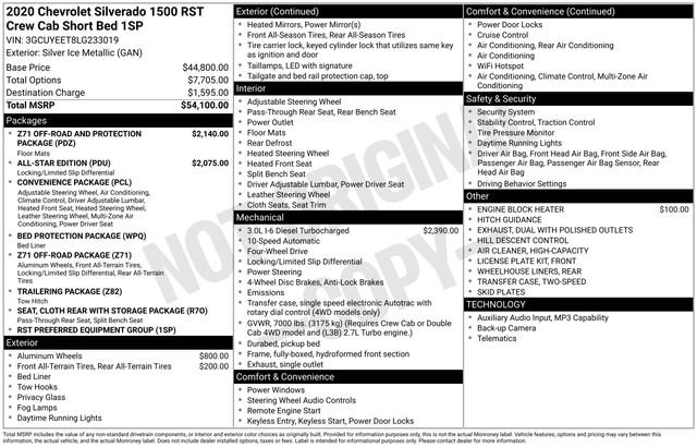Used 2020 Chevrolet Silverado 1500 RST AWD/4WD image 3