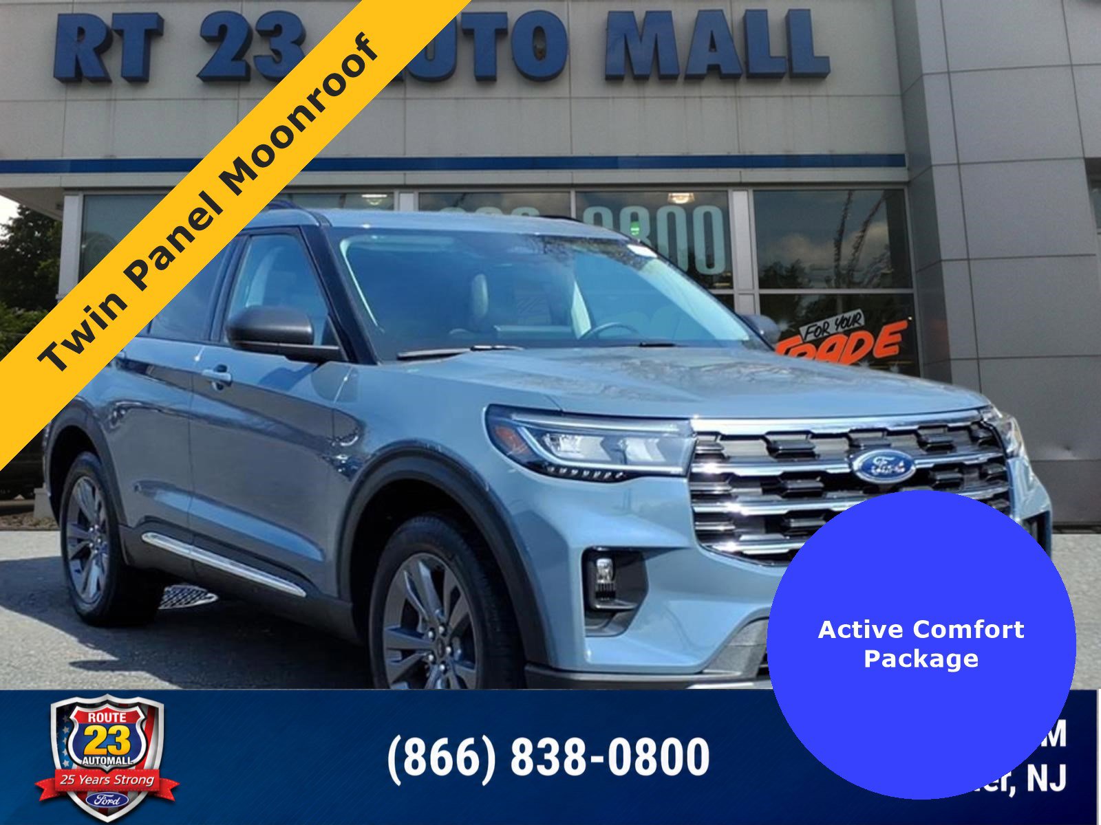 Certified 2025 Ford Explorer Active w/ Active Comfort Package AWD/4WD image 1