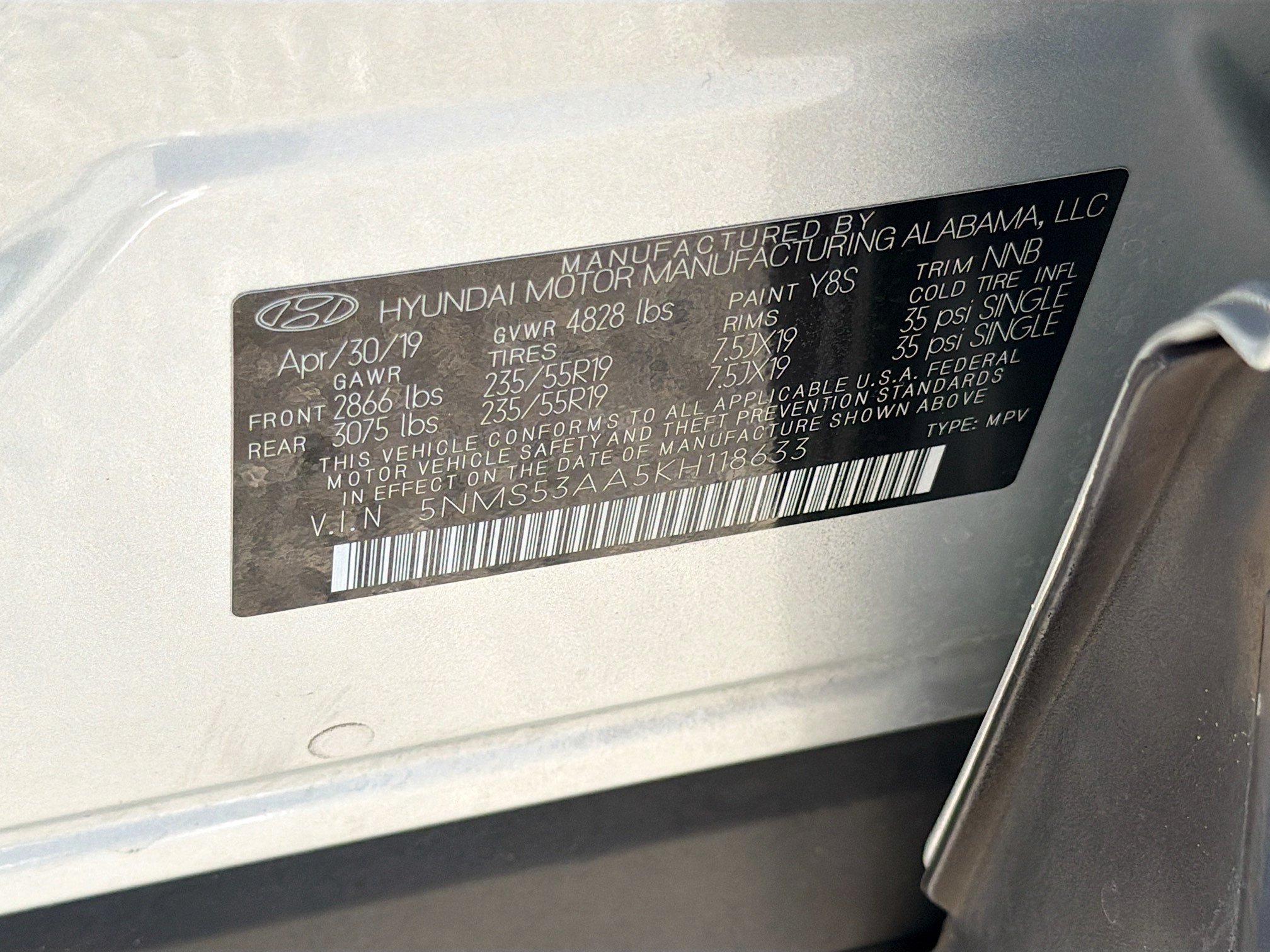 Used 2019 Hyundai Santa Fe Limited FWD image 44