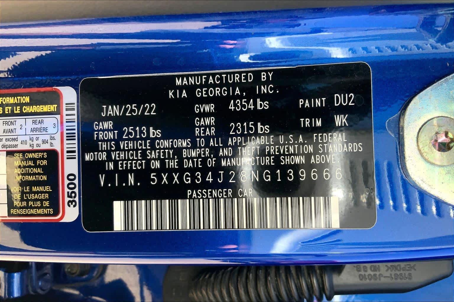Certified 2022 Kia K5 EX w/ EX Premium Package FWD image 31