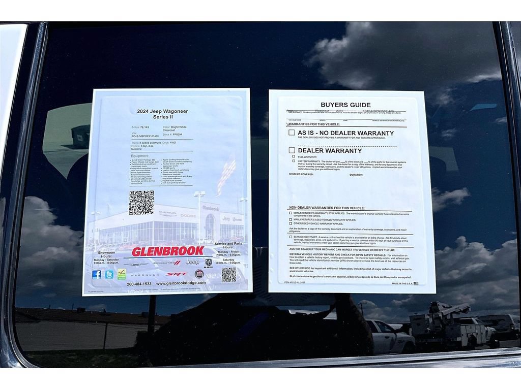 Certified 2024 Jeep Wagoneer Series II AWD/4WD image 59