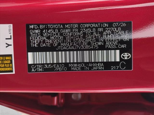 New 2027 Toyota Prius Limited FWD image 17