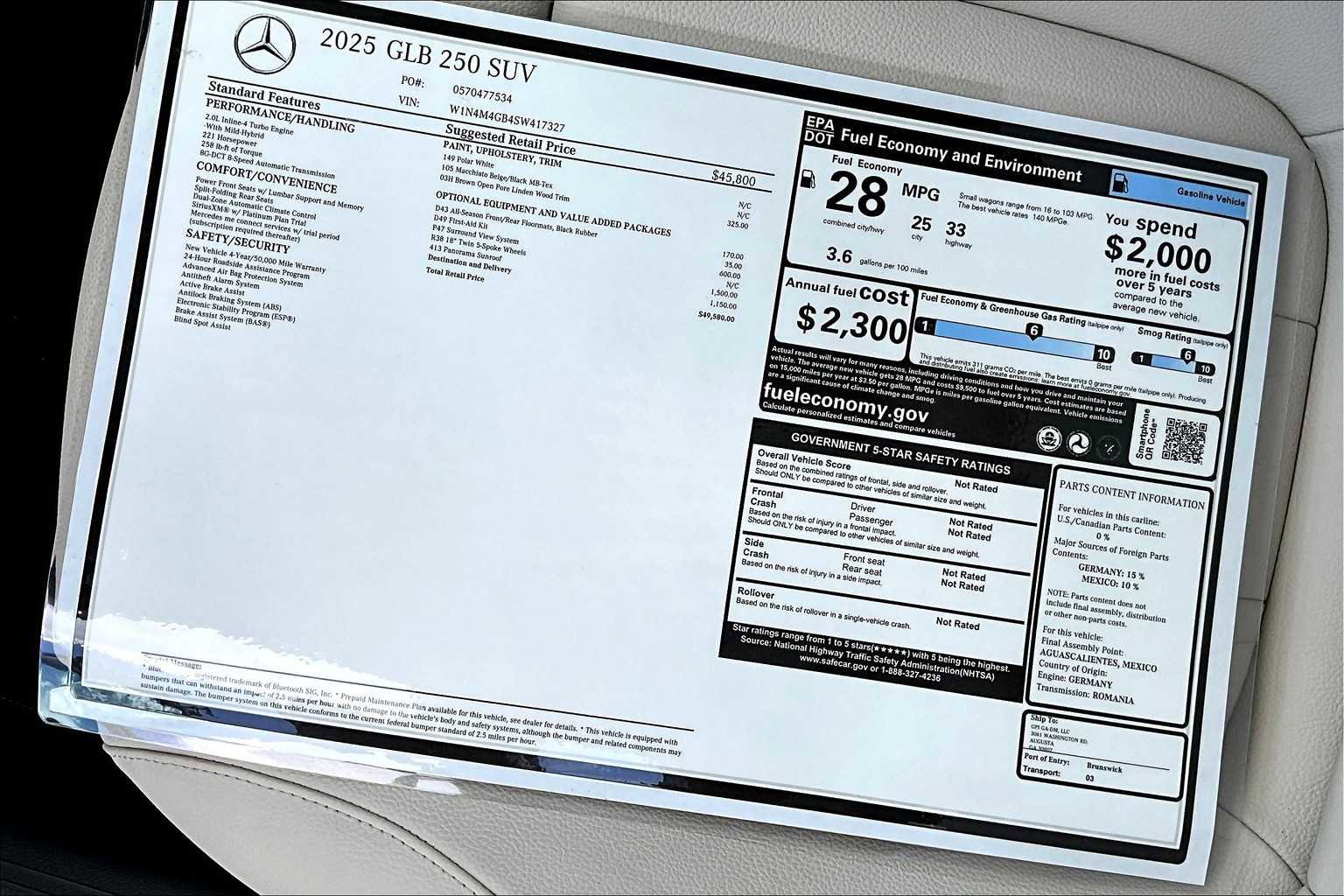 Used 2025 Mercedes-Benz GLB 250 image 18