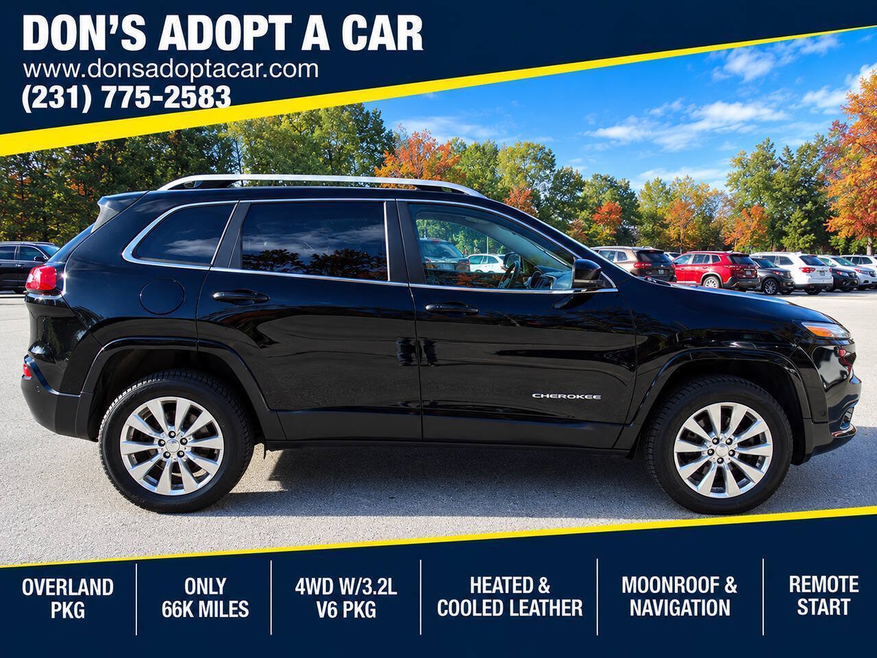 Used 2016 Jeep Cherokee 4WD Overland w/ Technology Group
