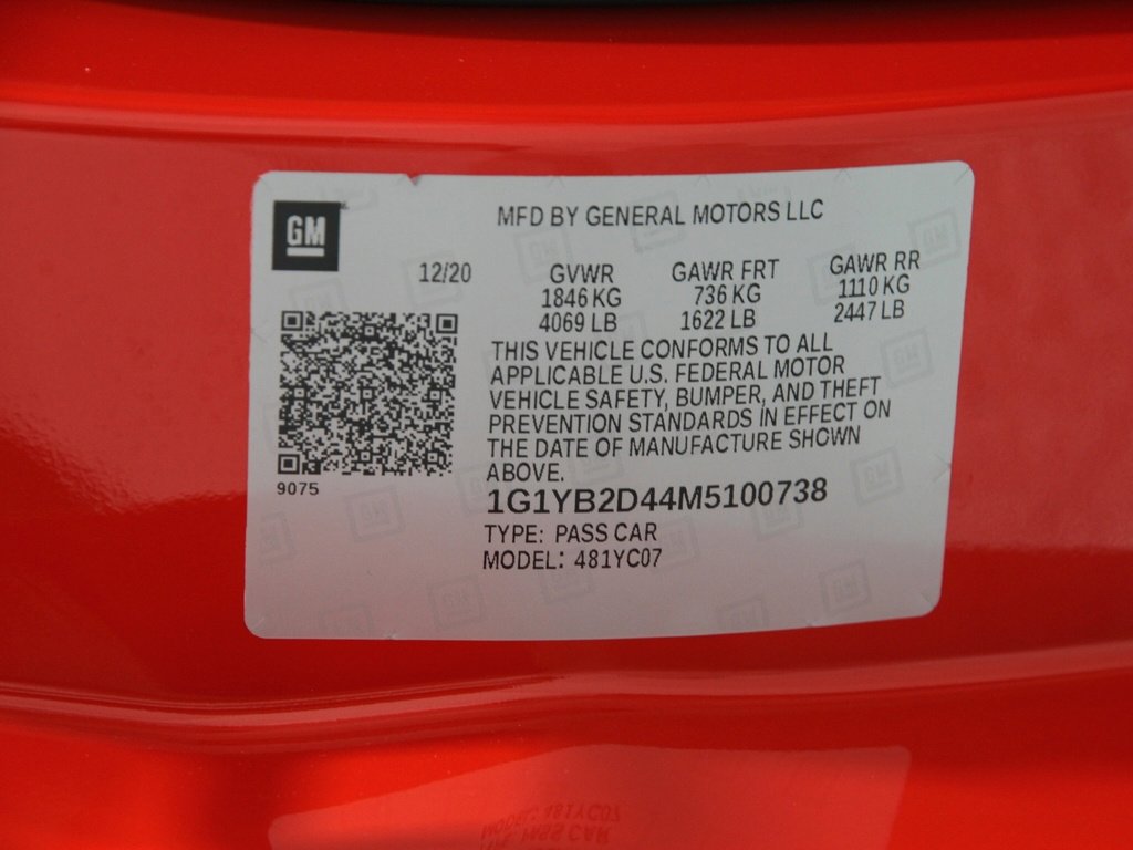 Used 2021 Chevrolet Corvette Stingray Preferred Cpe w/ Z51 Performance Package image 30