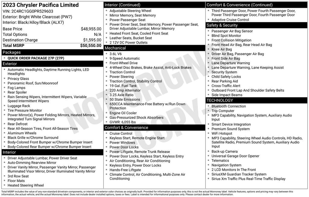 Used 2023 Chrysler Pacifica Limited FWD video 3