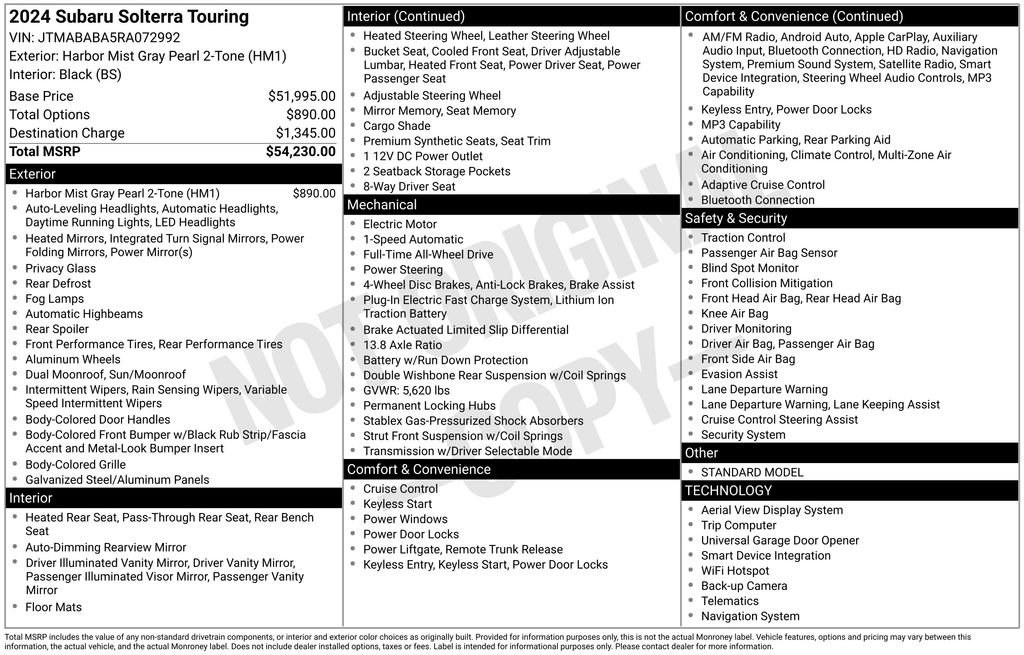 Used 2024 Subaru Solterra Touring image 17