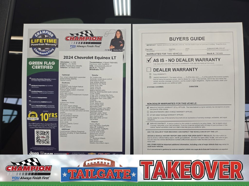Certified 2024 Chevrolet Equinox LT w/ LPO, Floor Liner Package FWD image 43