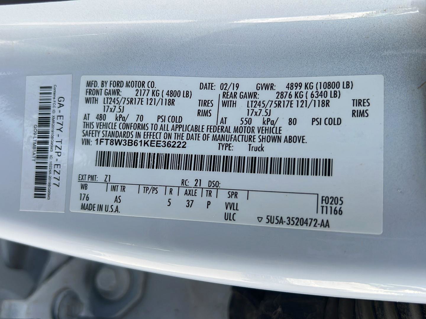 Used 2019 Ford F350 XL w/ Power Equipment Group image 38