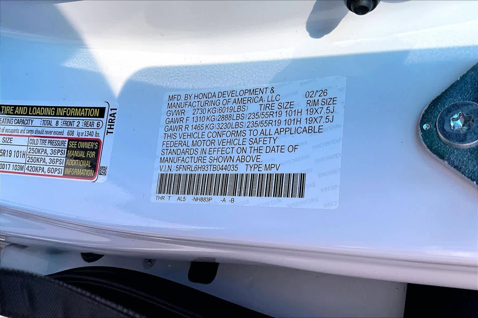 New 2026 Honda Odyssey Elite image 19