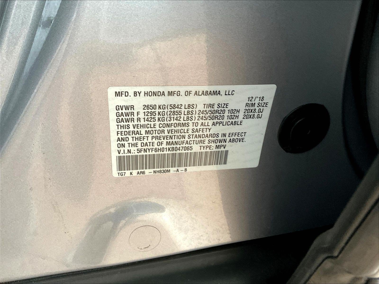 Used 2019 Honda Pilot Elite image 19