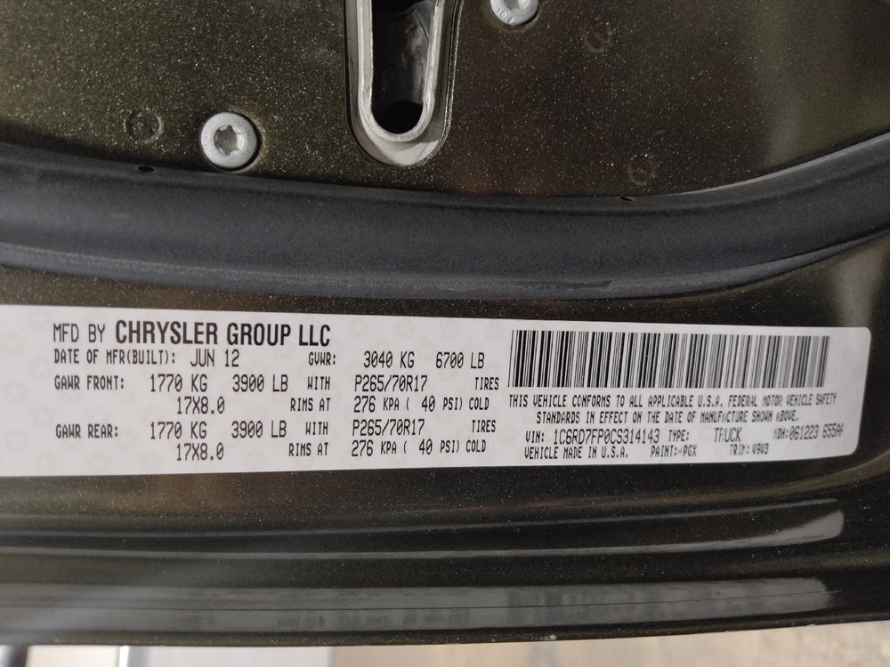 Used 2012 RAM 1500 Tradesman w/ ST Popular Equipment Group AWD/4WD image 33