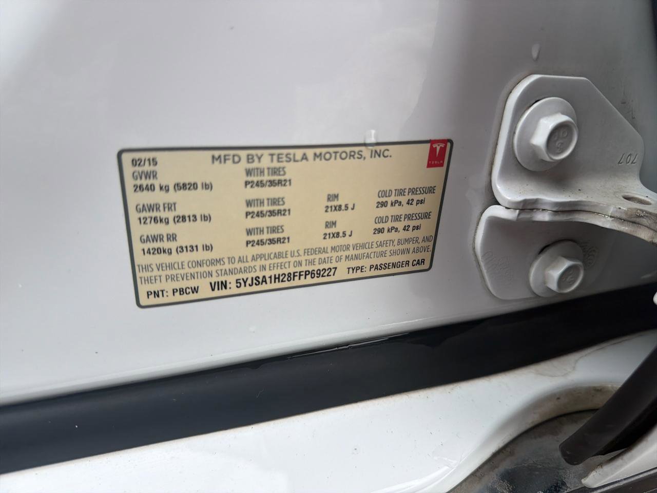 Used 2015 Tesla Model S 85D image 21