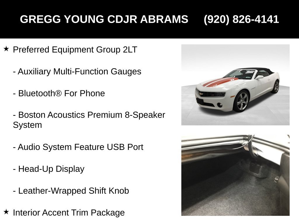 Used 2011 Chevrolet Camaro LT w/ RS Package RWD image 25