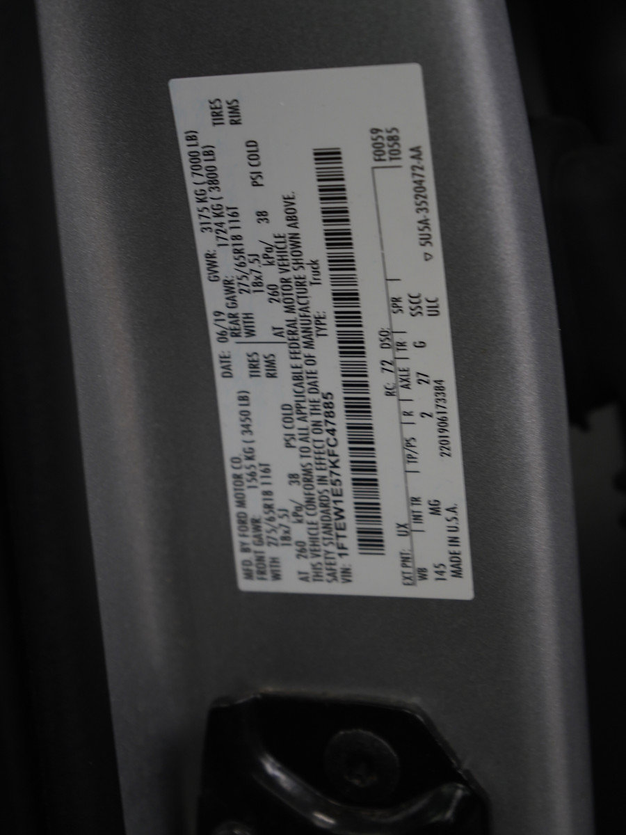 Used 2019 Ford F150 XLT w/ Equipment Group 302A Luxury AWD/4WD image 25