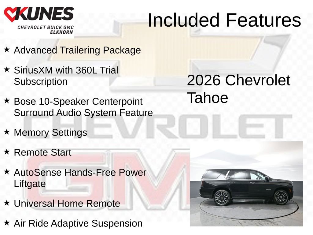 New 2026 Chevrolet Tahoe High Country AWD/4WD image 3