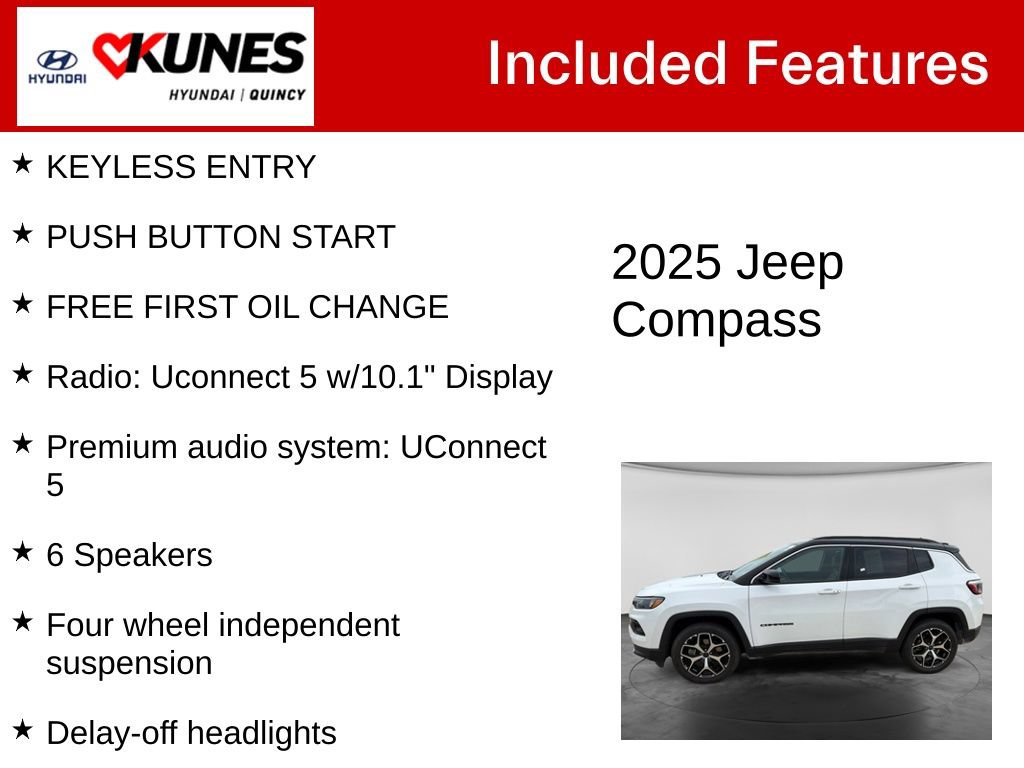 Used 2025 Jeep Compass Limited AWD/4WD image 3