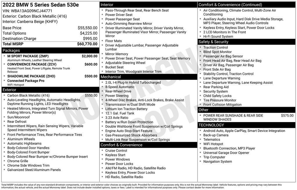 Used 2022 BMW 530e w/ M Sport Package image 11