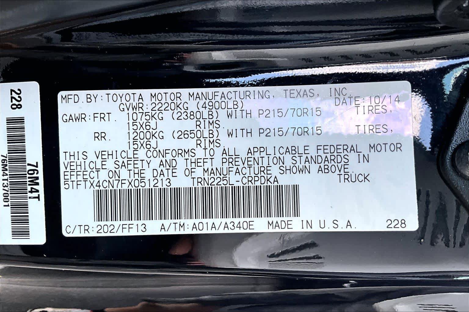 Used 2015 Toyota Tacoma 2WD Access Cab w/ Convenience Package image 35