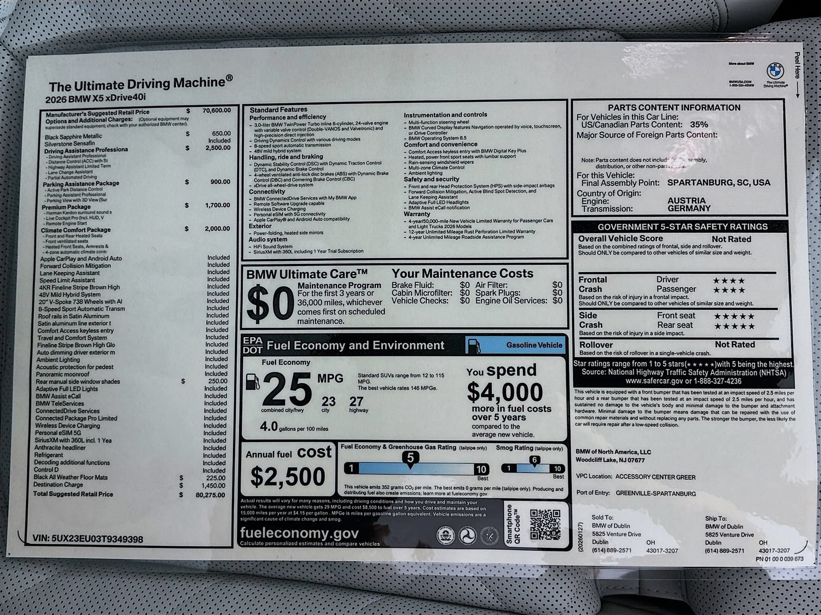 New 2026 BMW X5 xDrive40i AWD/4WD image 47