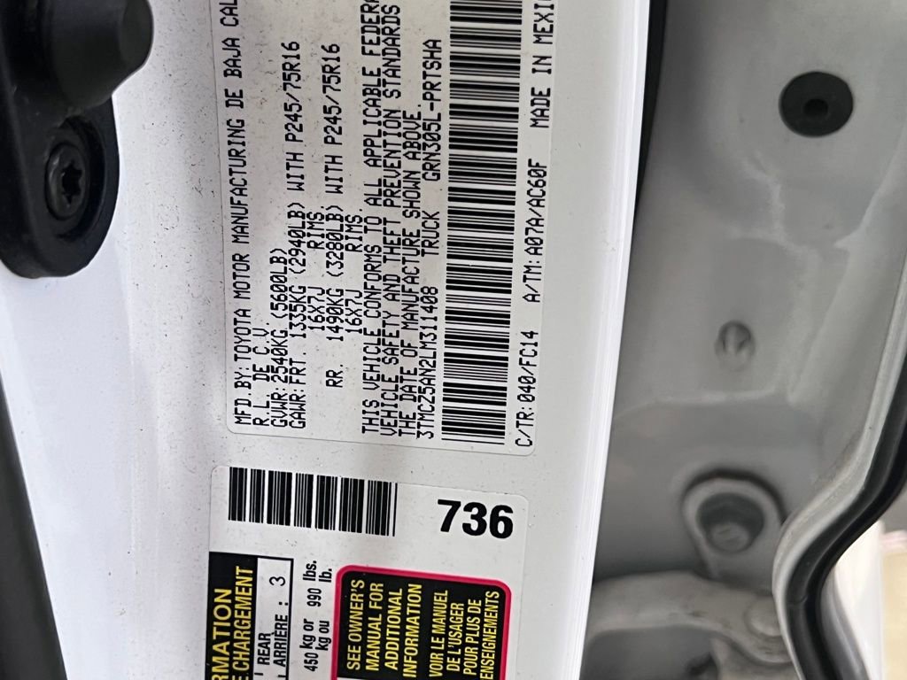 Used 2020 Toyota Tacoma SR5 image 10