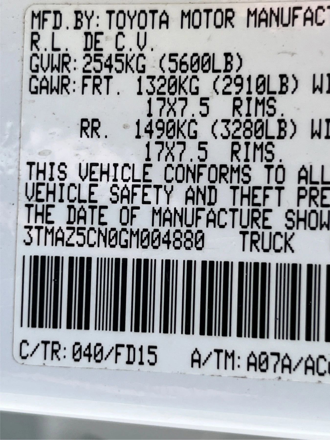 Used 2016 Toyota Tacoma TRD Sport w/ Towing Package RWD image 19
