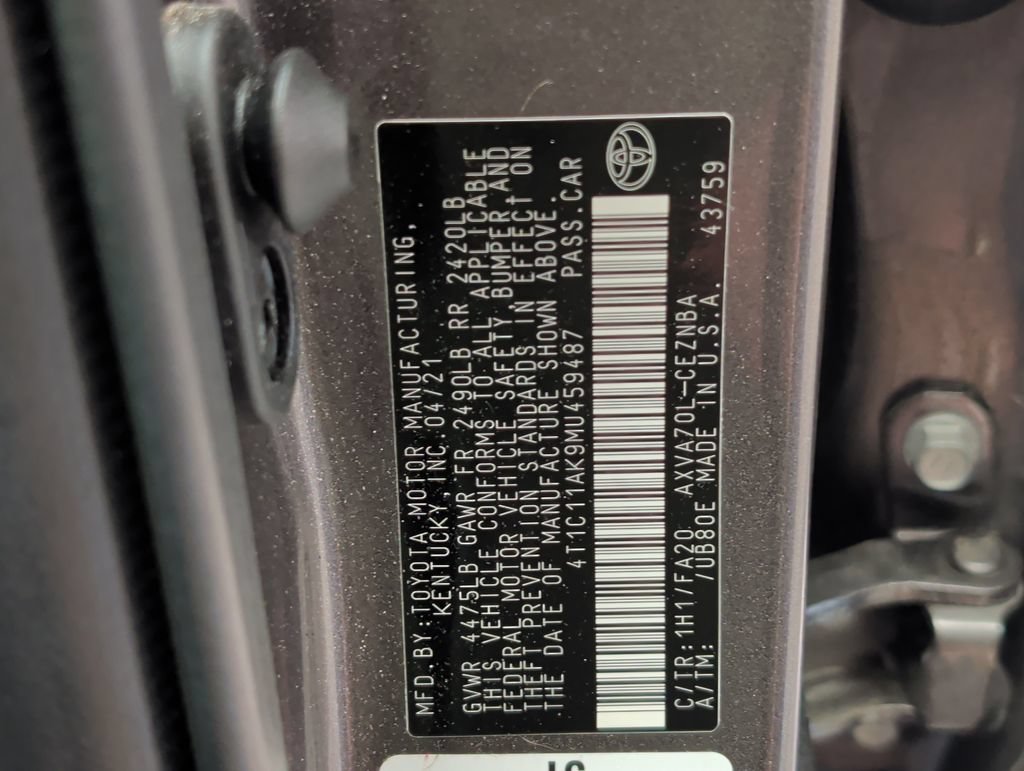 Used 2021 Toyota Camry LE FWD image 42