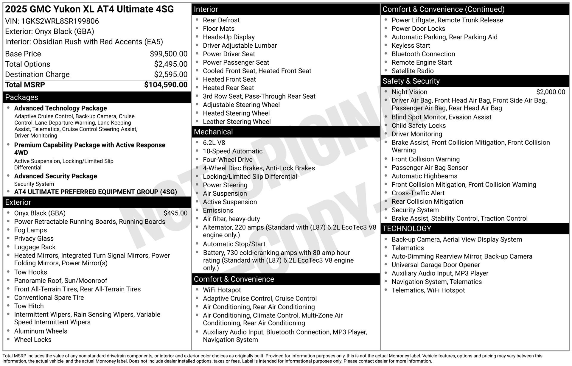 Used 2025 GMC Yukon XL AT4 Ultimate image 30