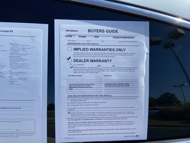 Used 2022 Honda Insight EX image 11