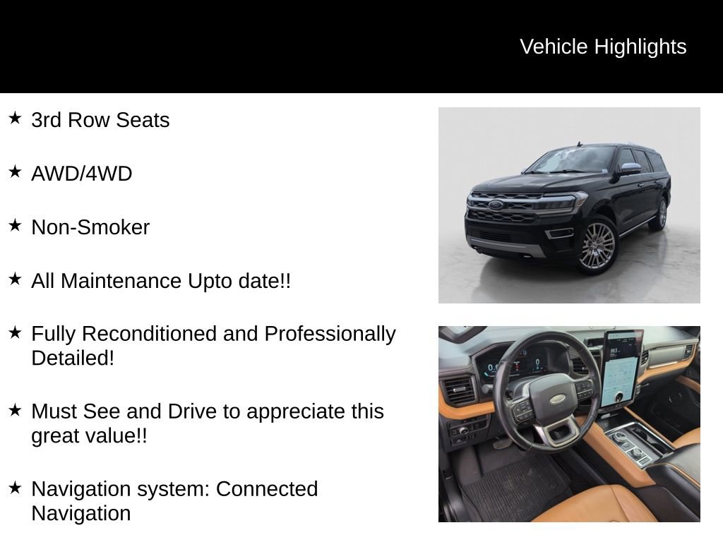 Certified 2022 Ford Expedition Max Platinum AWD/4WD image 15