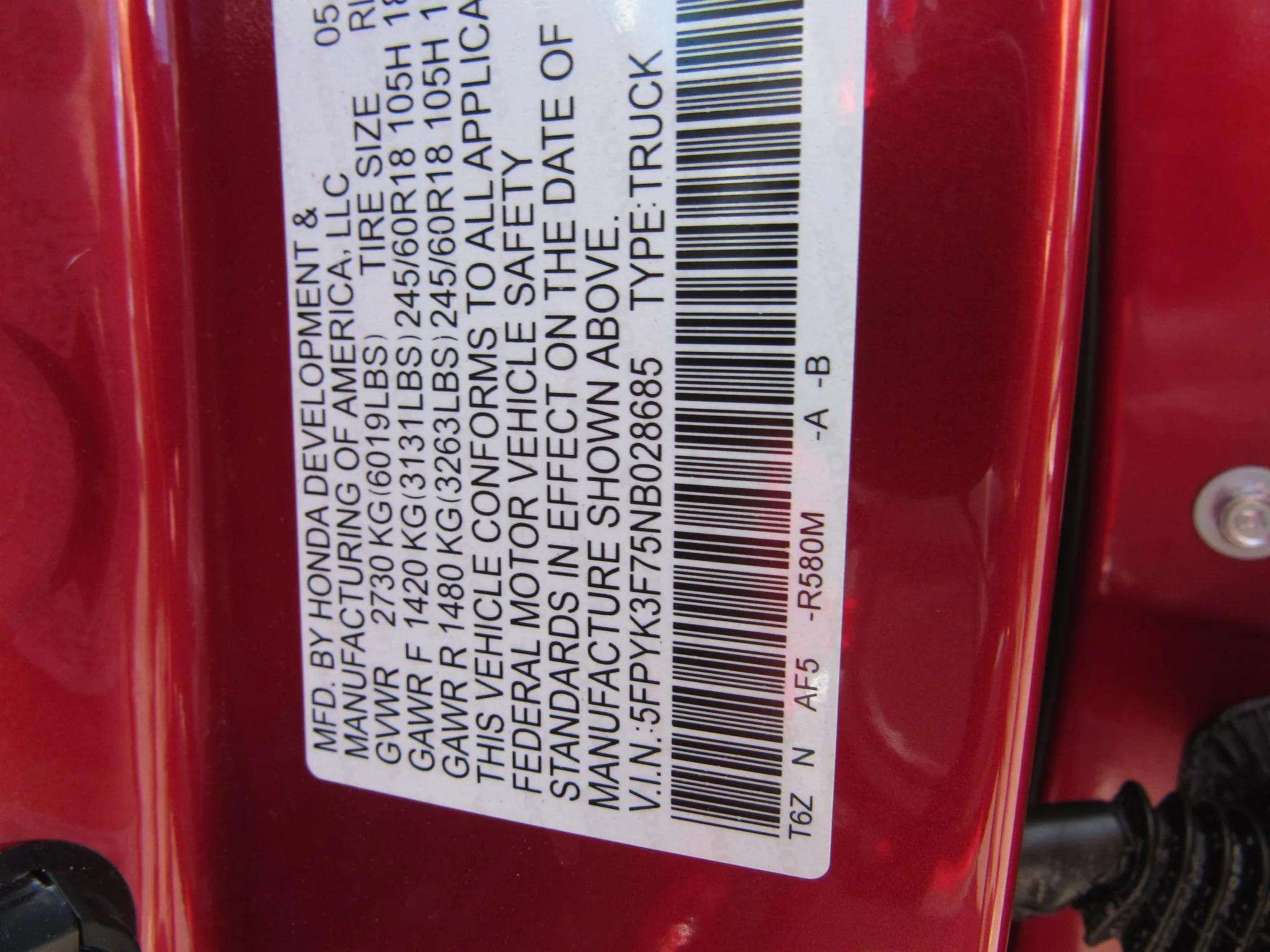 Certified 2022 Honda Ridgeline RTL-E image 29