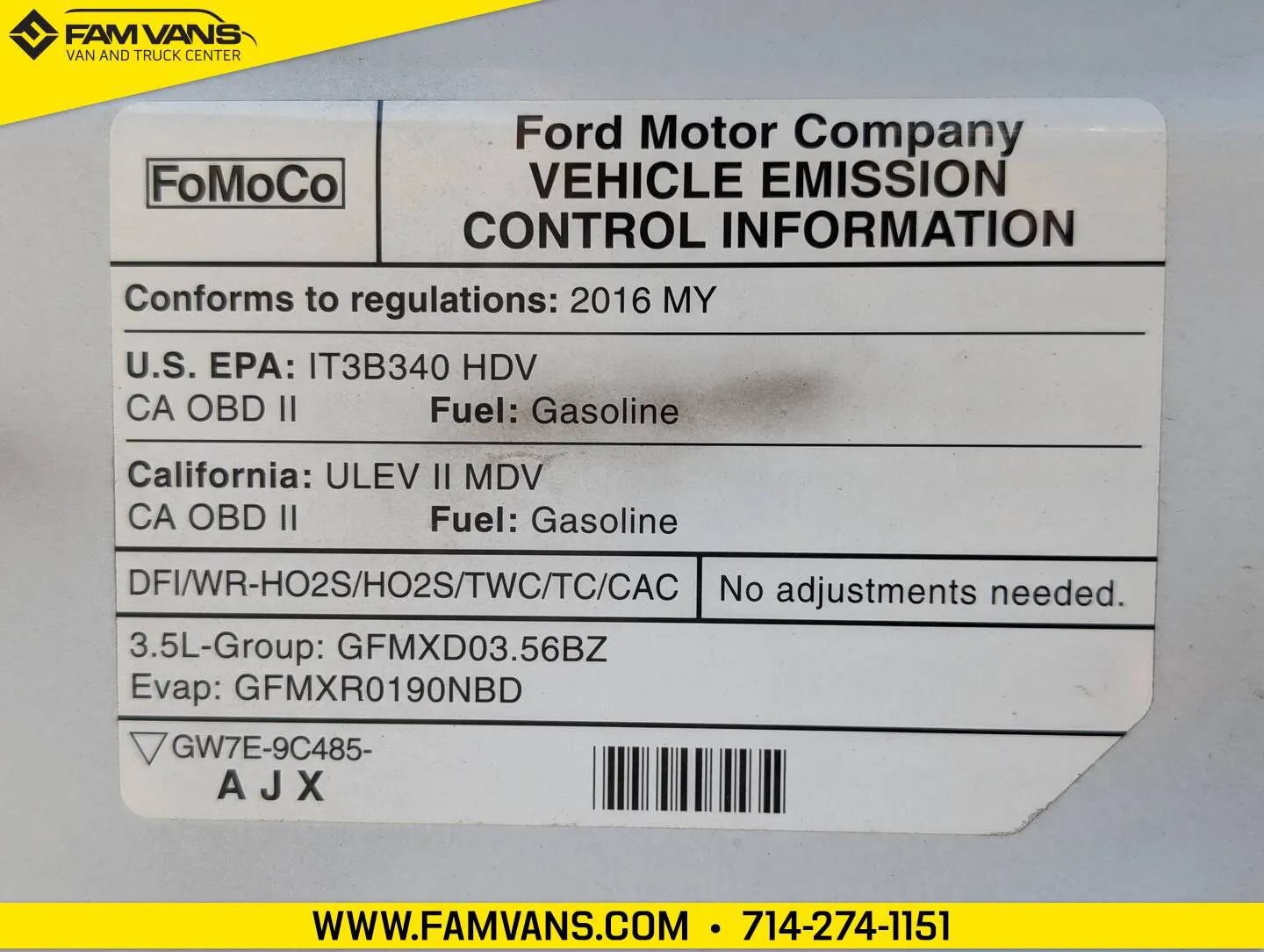 Used 2016 Ford Transit 150 148 Low Roof RWD image 28