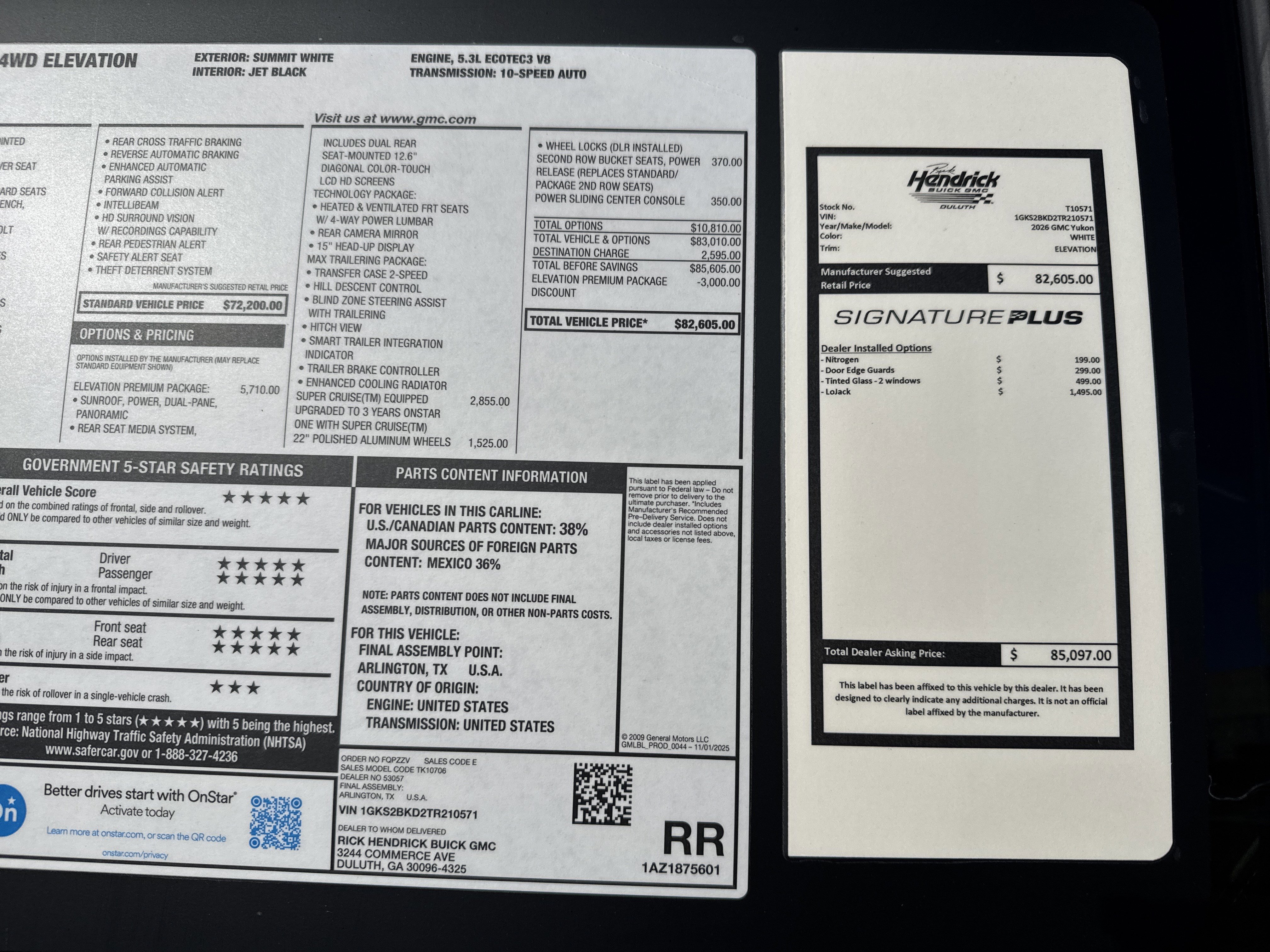 New 2026 GMC Yukon Elevation w/ Elevation Premium Package image 42